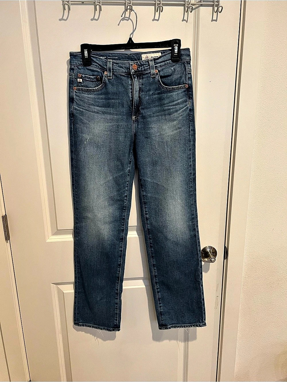 AG Brinkley Mid-Rise Straight Leg Jeans Waist 26